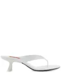 Simon Miller 57mm Beep Thong leather heeled sandals - White