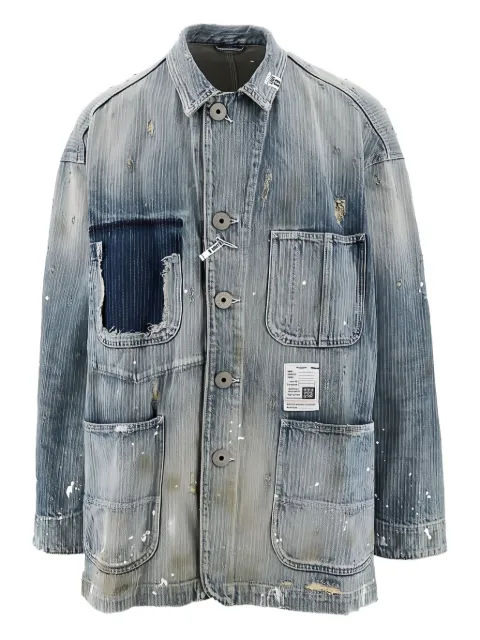Maison MIHARA YASUHIRO striped-pattern jacket