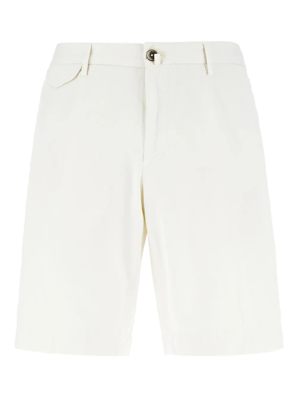Pt Torino Button-fastening Bermuda Shorts In White