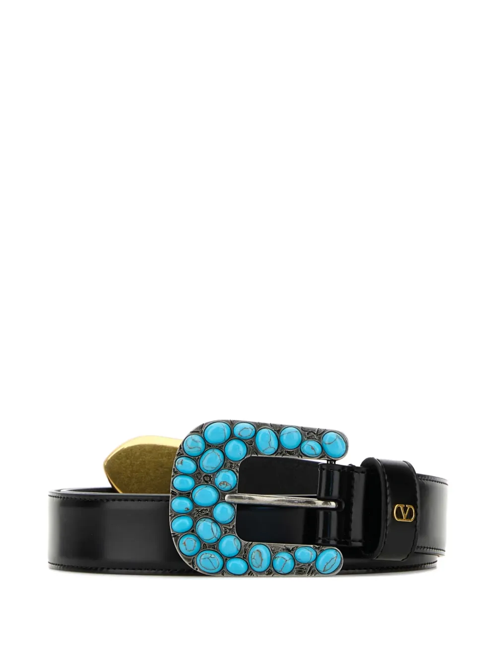 Valentino Garavani VLogo Signature leather belt Zwart