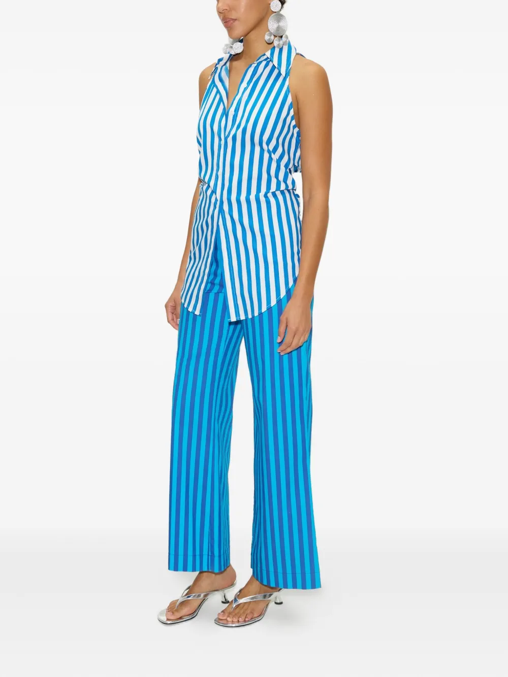 Simon Miller Pia popeline broek Blauw