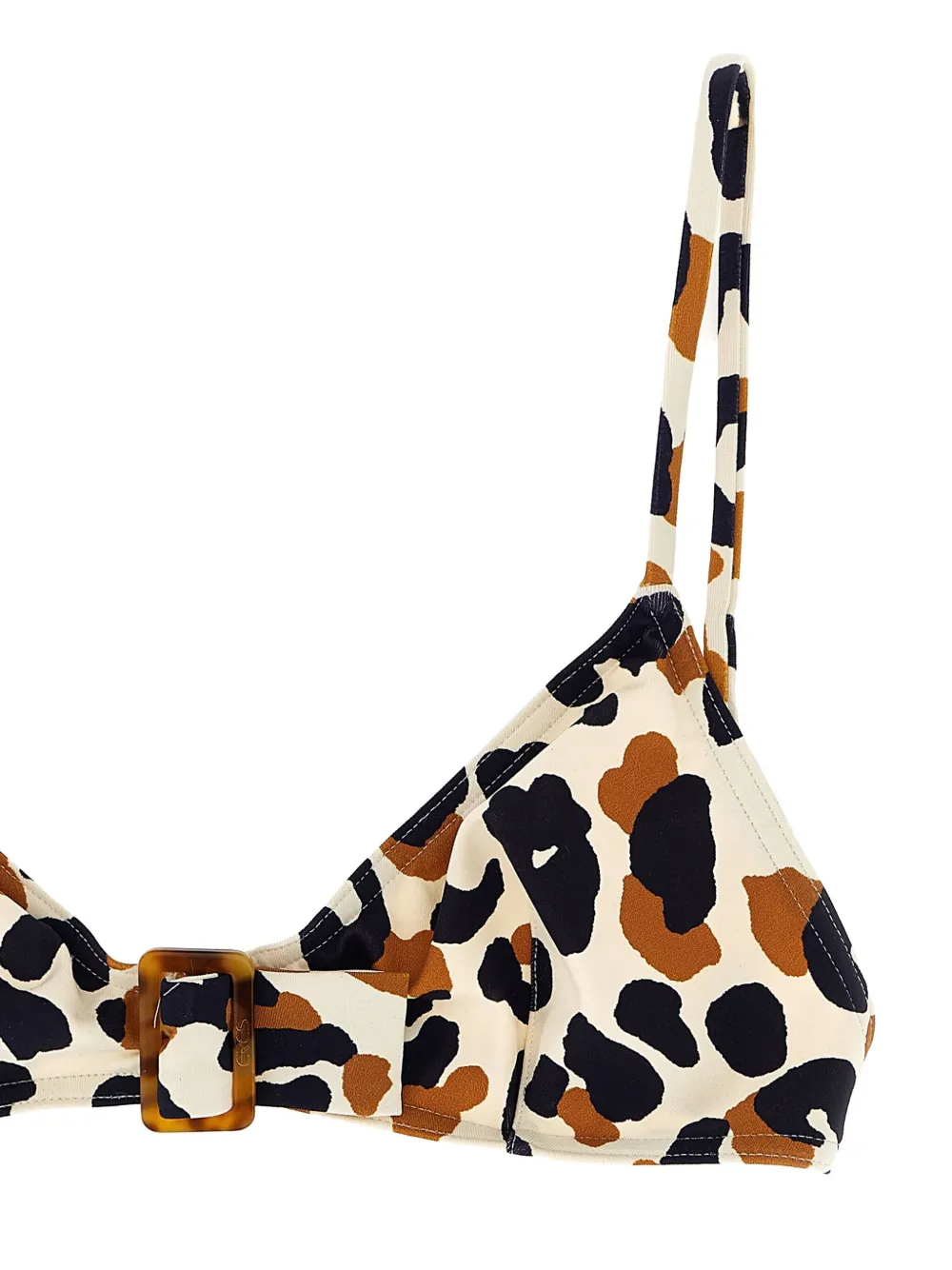 ERES Ecailles polka-dot buckle bikini top Beige