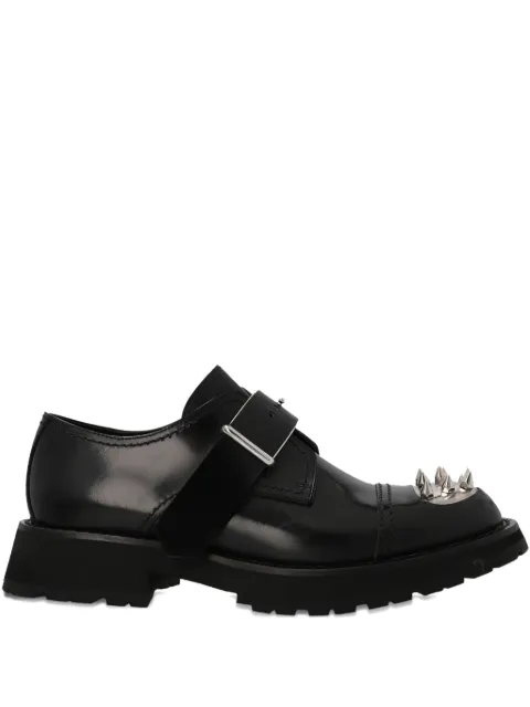 Alexander McQueen studded strap derby loafers