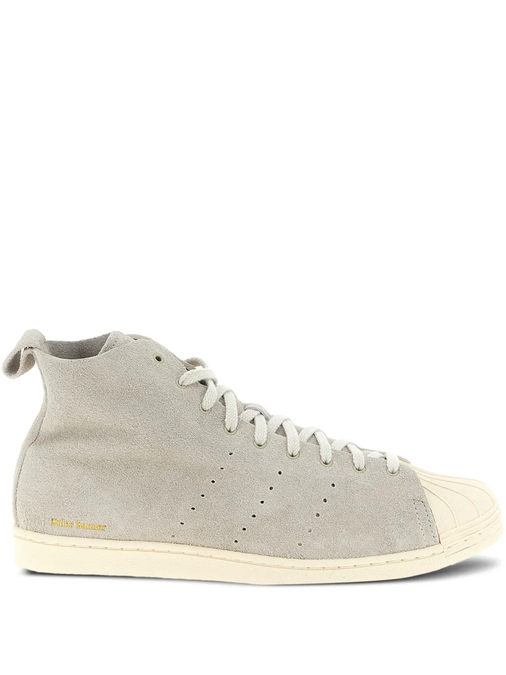 adidas Superstar suede high-top sneakers Grey
