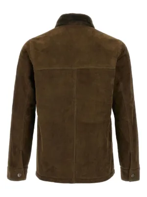 Giorgio Brato ブラウン レザー ロングコート Giorgio Brato ブラウン レザー ロングコート