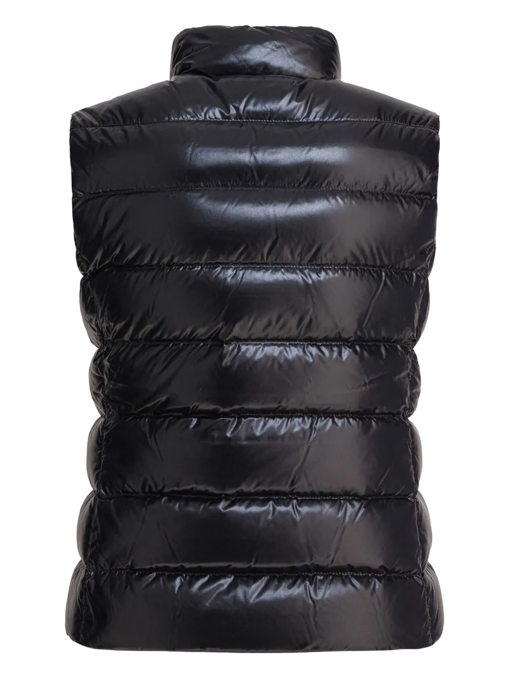 Moncler logo-patch quilted gilet Zwart