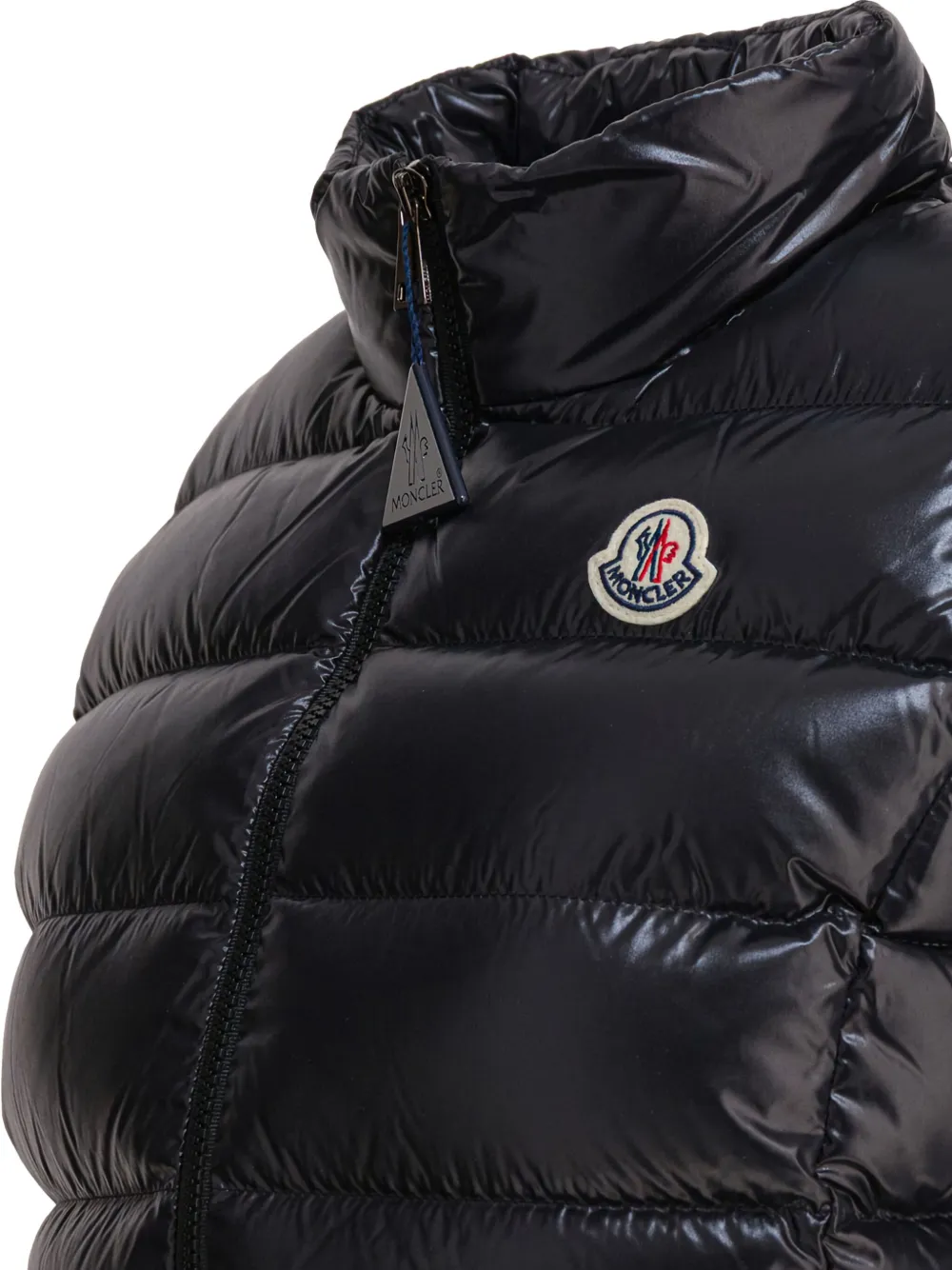 Moncler logo-patch quilted gilet Zwart