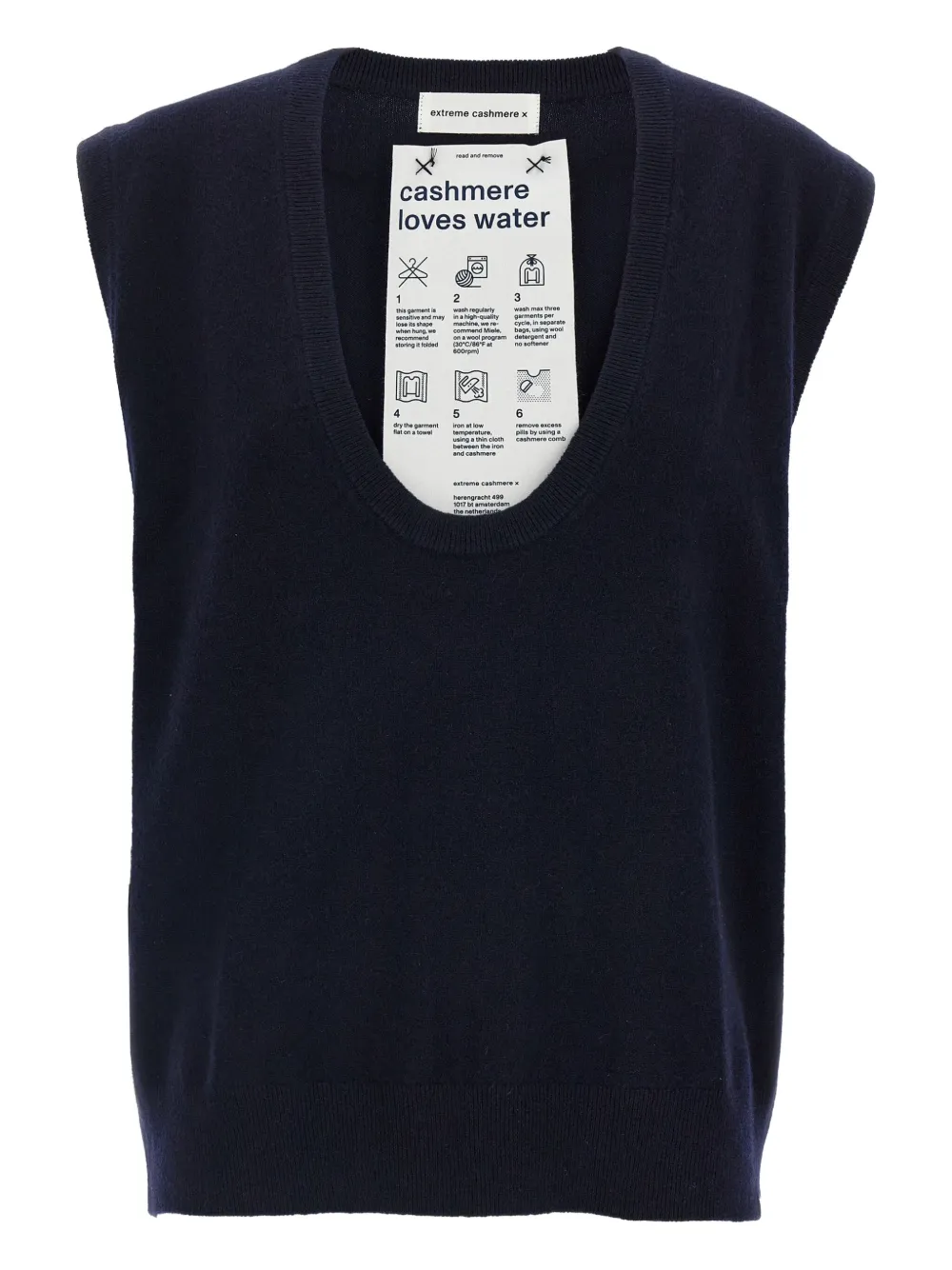 extreme cashmere Lord sweater vest | Blue | Image 1