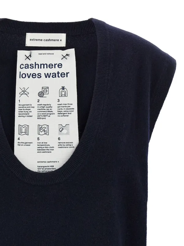 extreme cashmere ベスト/タンクトップ　navy ネイビー extreme cashmere ベスト/タンクトップ navy ネイビー 【公式通販】