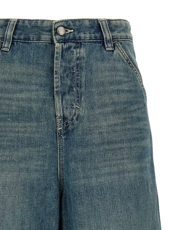 Diesel Calça Jeans Wide Leg D-Sire-W | Azul | FARFETCH BR