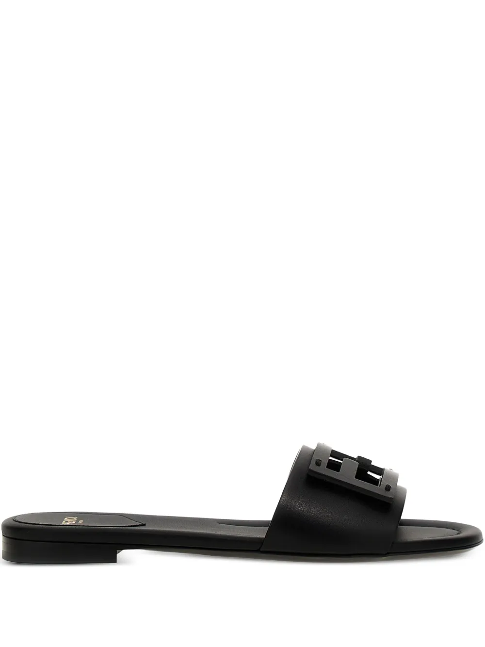 FENDI Baguette FF-logo buckle sandals Black