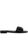 FENDI Baguette FF-logo buckle sandals - Black