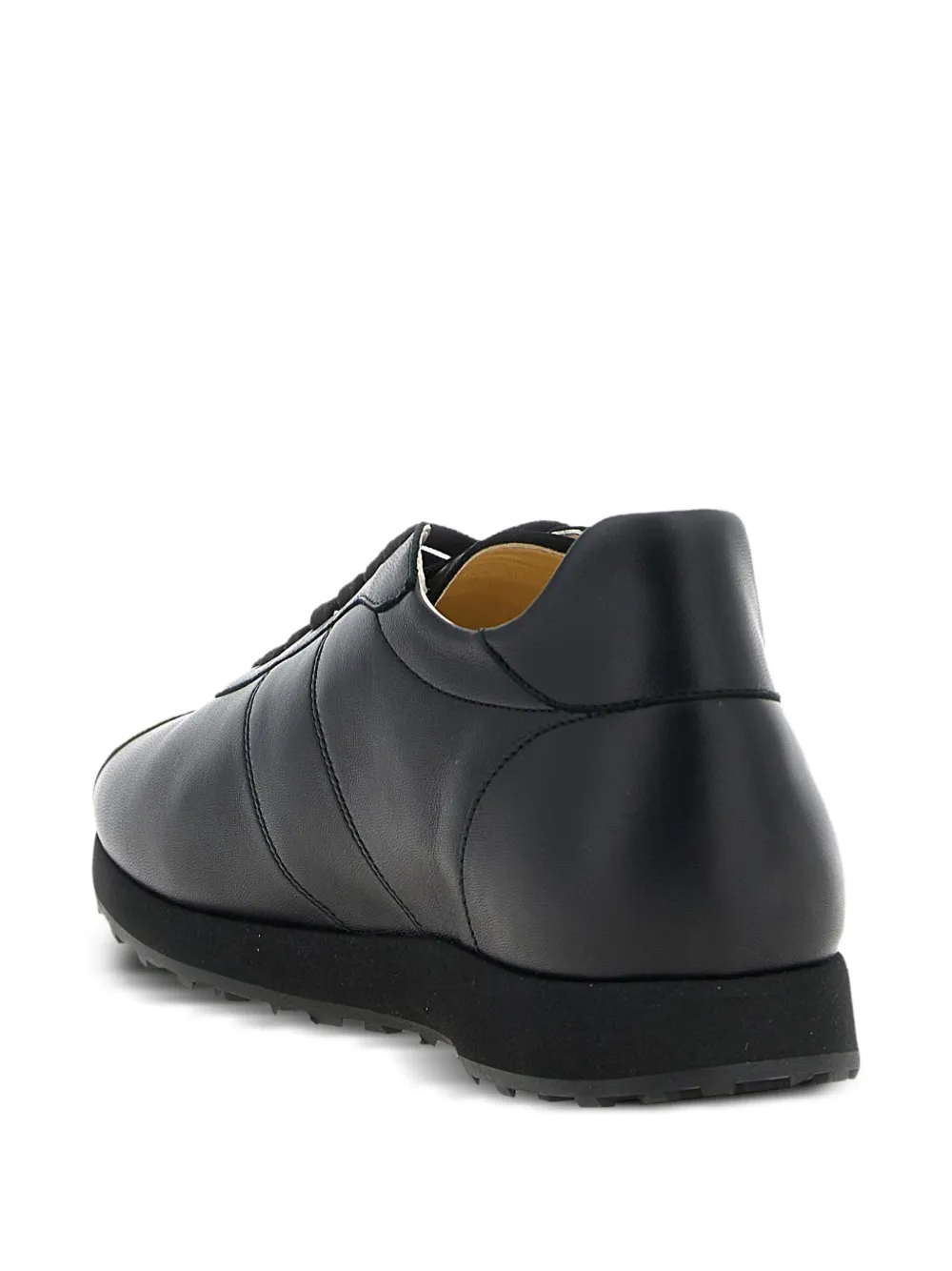 The Row lace-up leather sneakers Black