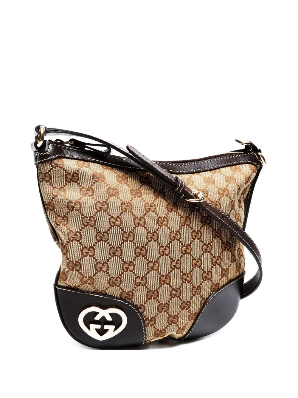 2000-2020 GG canvas heart shoulder bag
