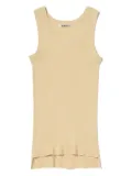 Auralee ribbed crew-neck top - Neutrals
