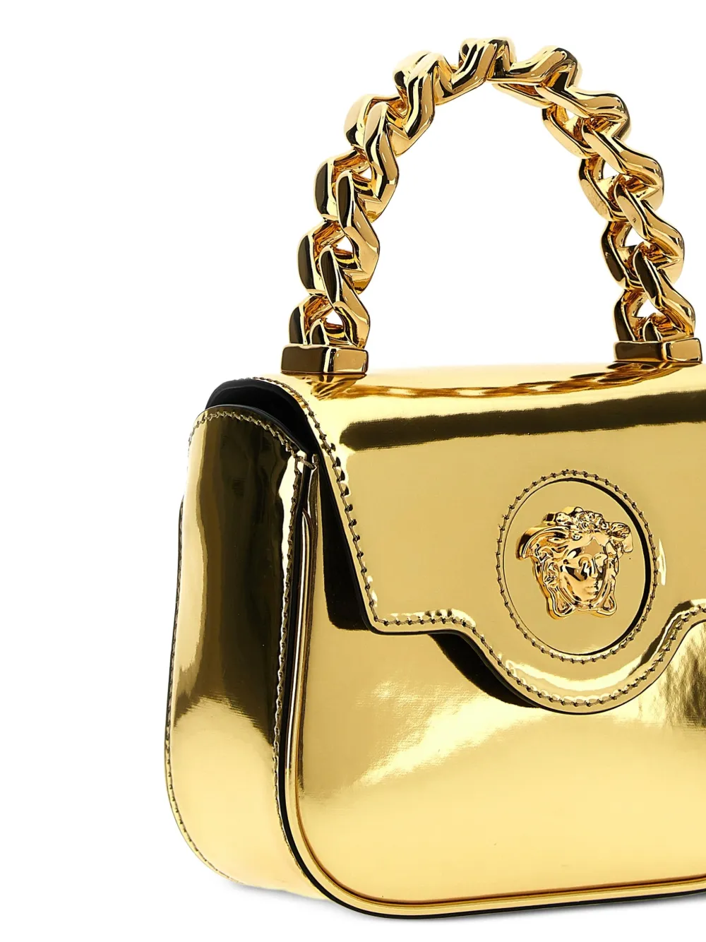 Versace La Medusa kleine crossbodytas met kettinghengsel Goud