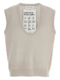 extreme cashmere scoop-neck cashmere-blend vest - Neutrals