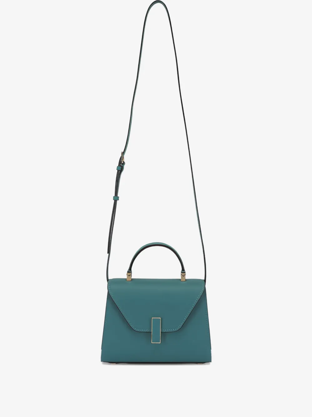 Valextra micro Iside leather tote bag | Green | Image 1