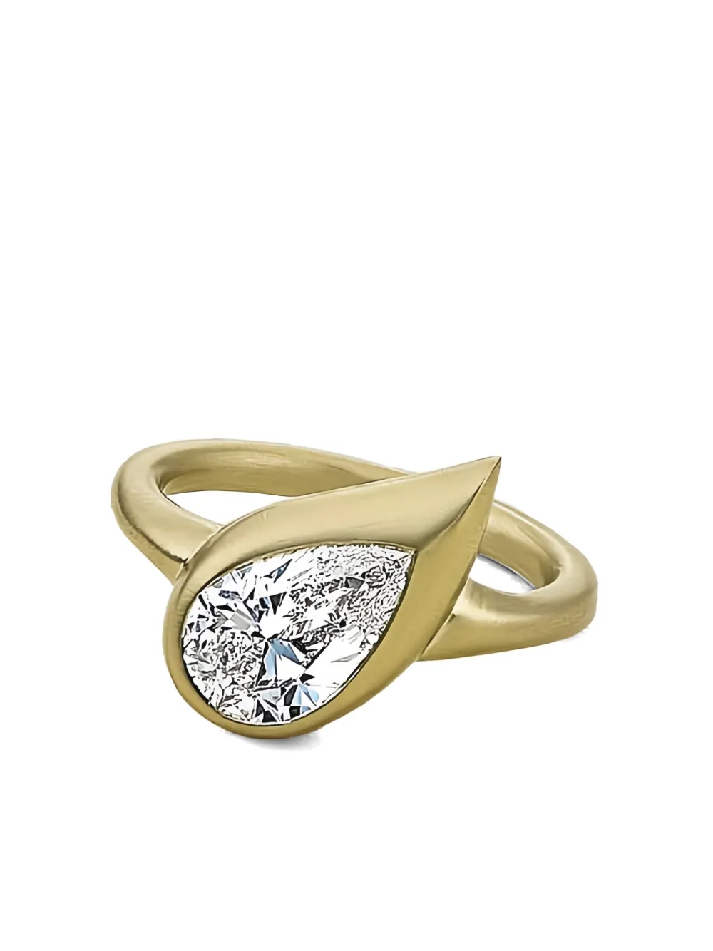 Jewels Aficionado small 18K yellow gold Mika diamond pinky ring - Jewels Aficionado small 18K yellow gold Mika diamond pinky ring -