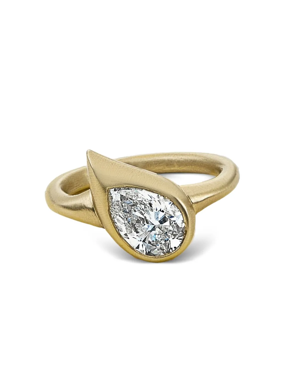 Jewels Aficionado mini 18K yellow gold Mika diamond pinky ring - Jewels Aficionado mini 18K yellow gold Mika diamond pinky ring -