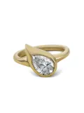 Jewels Aficionado mini 18K yellow gold Mika natural diamond pinky ring