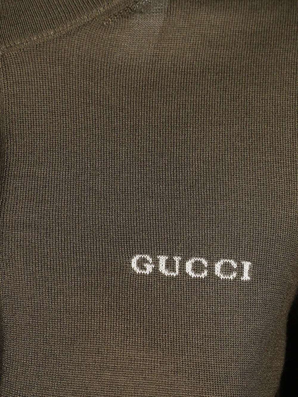 Gucci logo-intarsia button-up cardigan Bruin