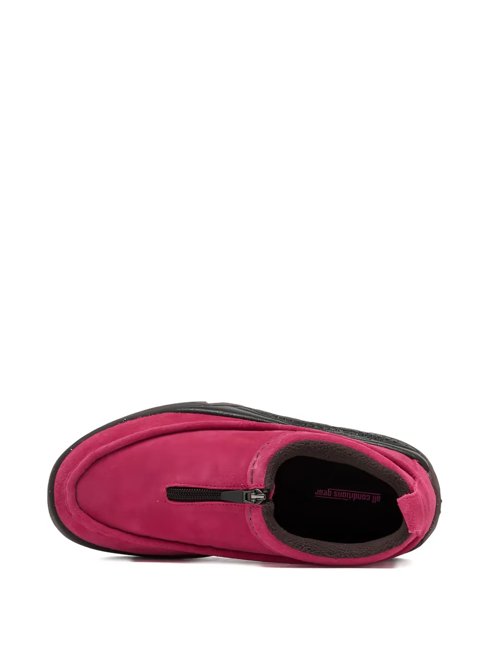 Nike zip-front suede low-top sneakers Pink