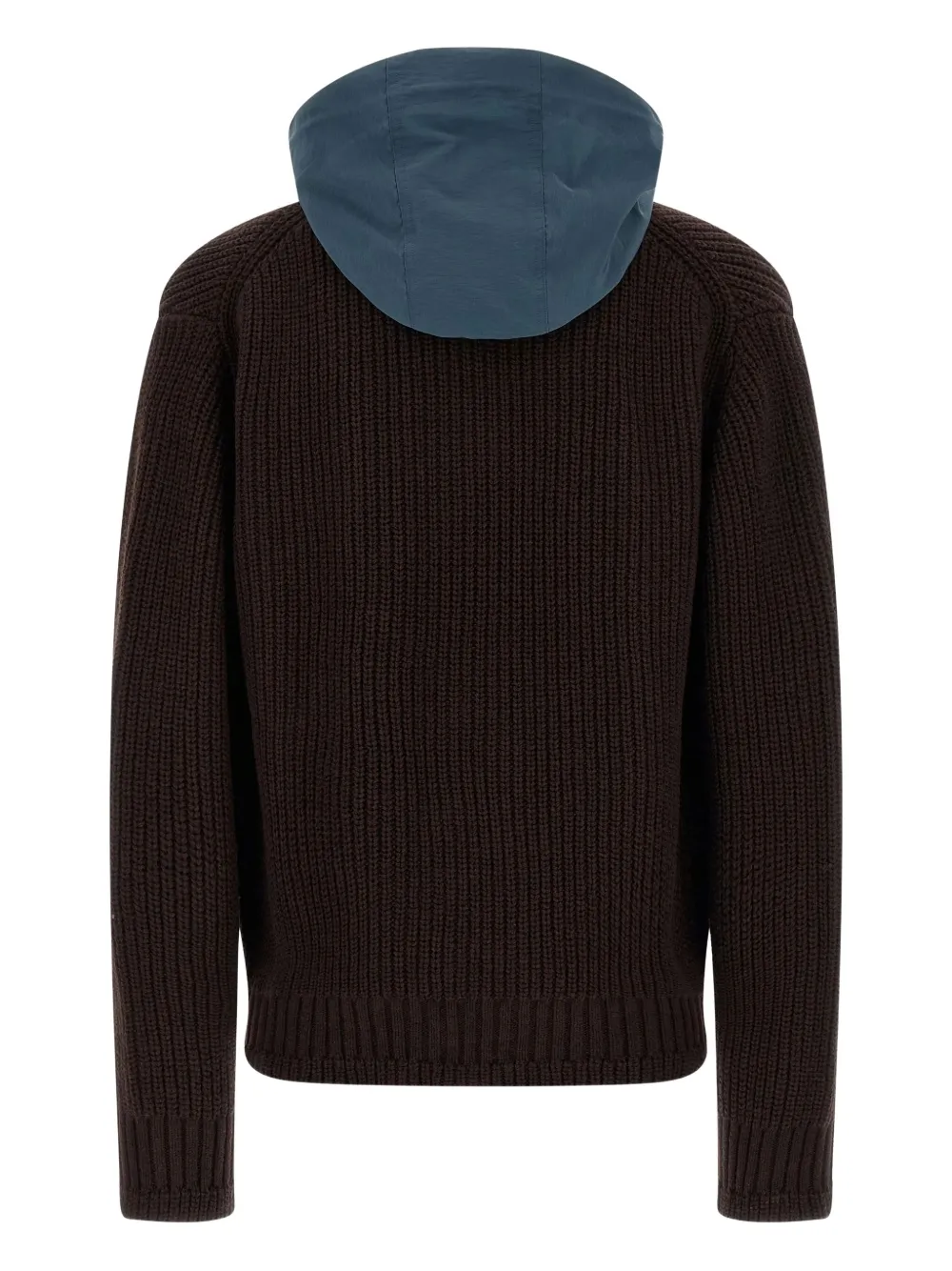 sacai hooded ribbed knit coat | Single Breasted Coats | Image 2