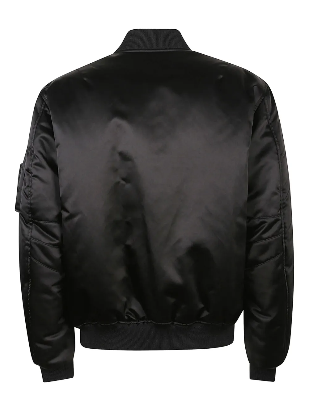 Gucci satin bomber jacket Zwart