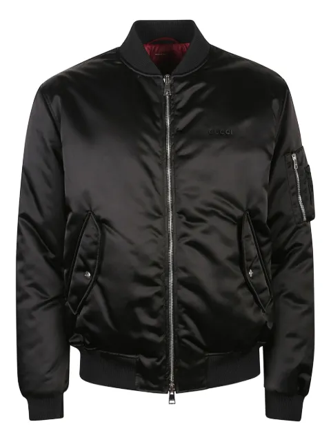 Gucci satin bomber jacket