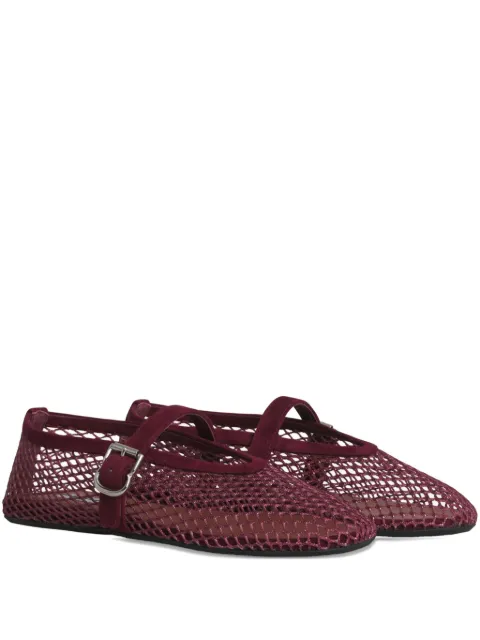 Alaïa fishnet ballet flats
