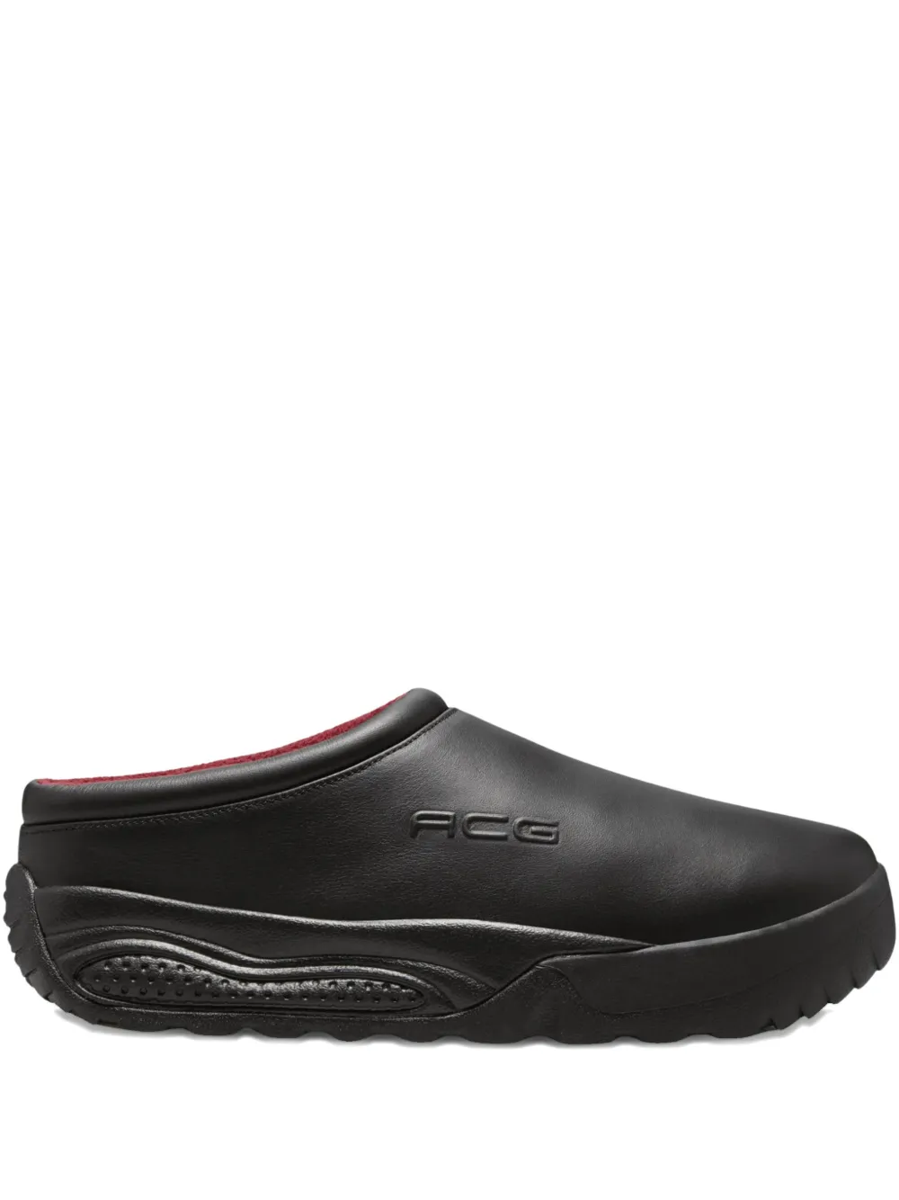 Nike ACG Rufus slip-on sneakers met logo-reliëf Zwart