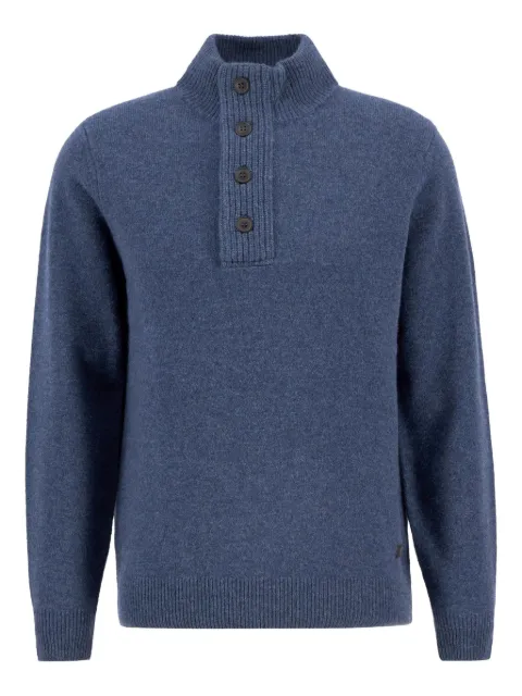 Barbour high-neck elbow-patch sweater