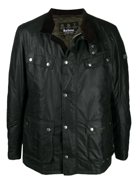 Barbour International embroidered-logo jacket