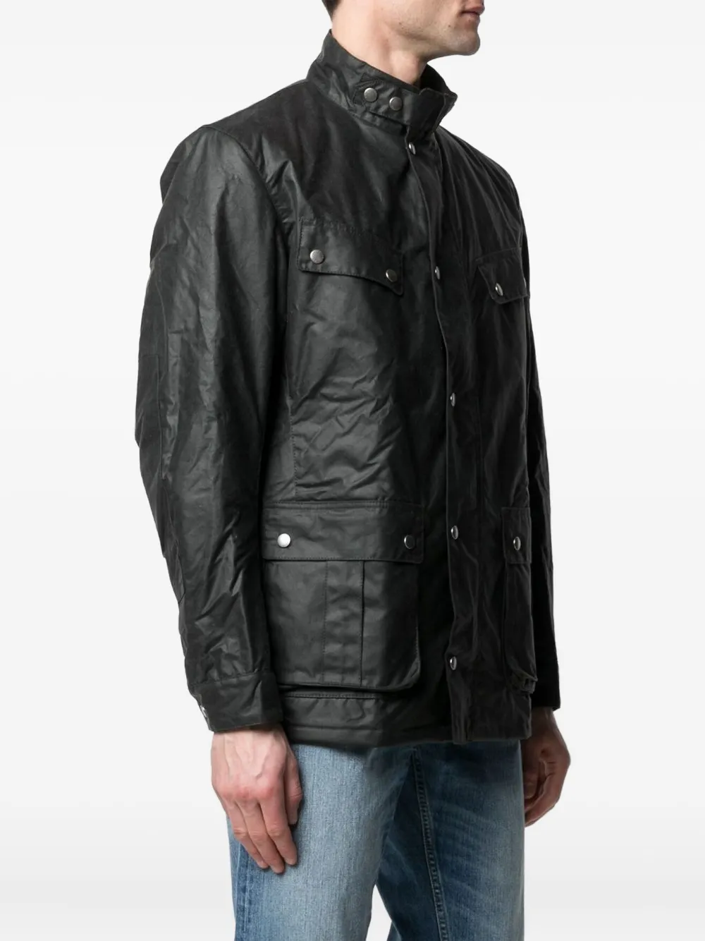 Barbour International Jack met geborduurd logo Groen