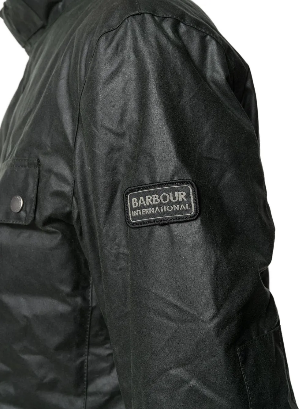 Barbour International Jack met geborduurd logo Groen