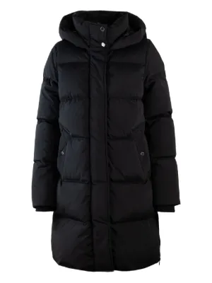 ダウンジャケット・コート WOOLRICH Women Bubble Jackets CFWWOU0685FRUT3128100 Black Women's Short Alsea Down Jacket in Stretch Nylon with