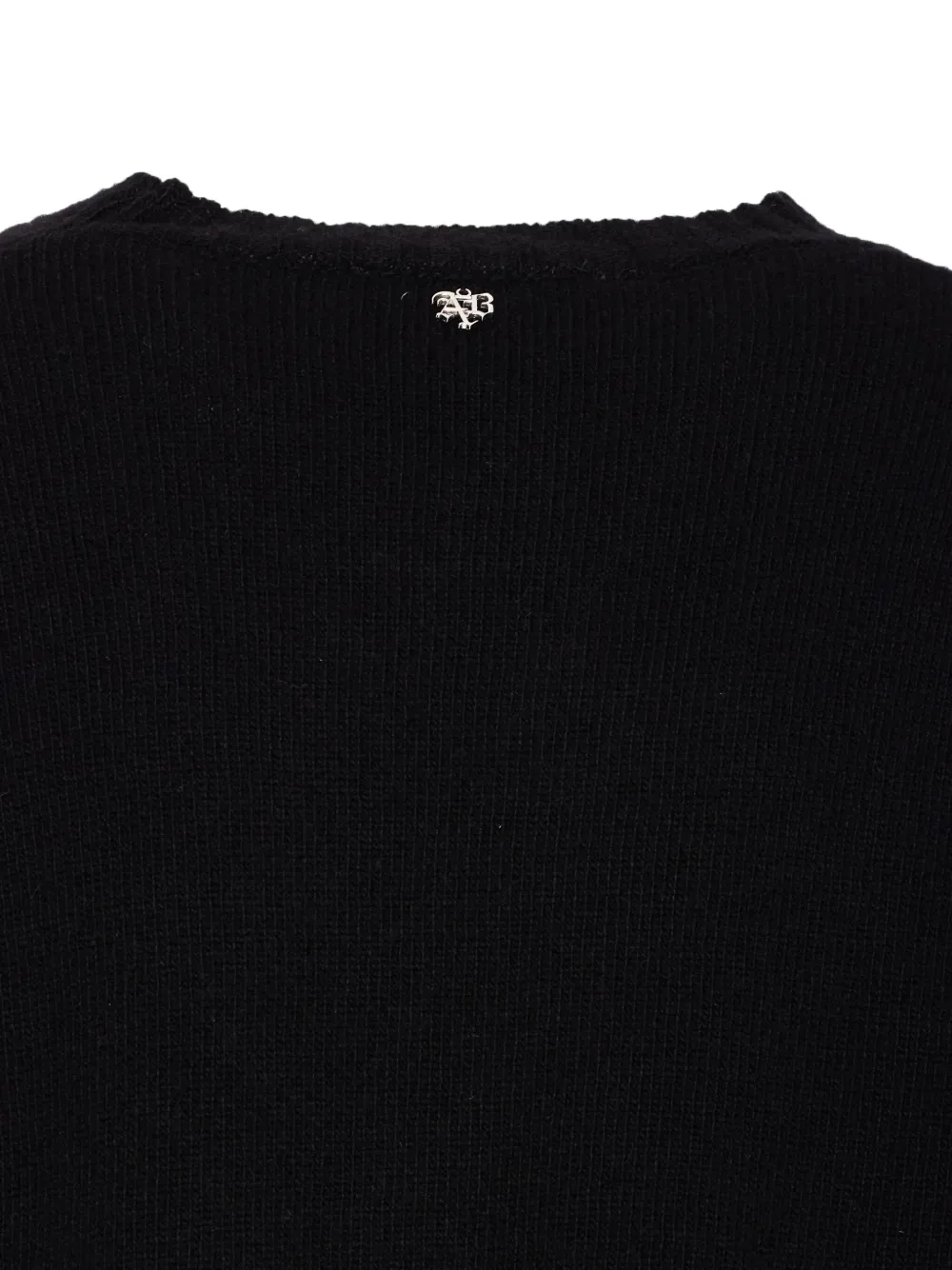 Aniye By wool raw-edge sweater Zwart