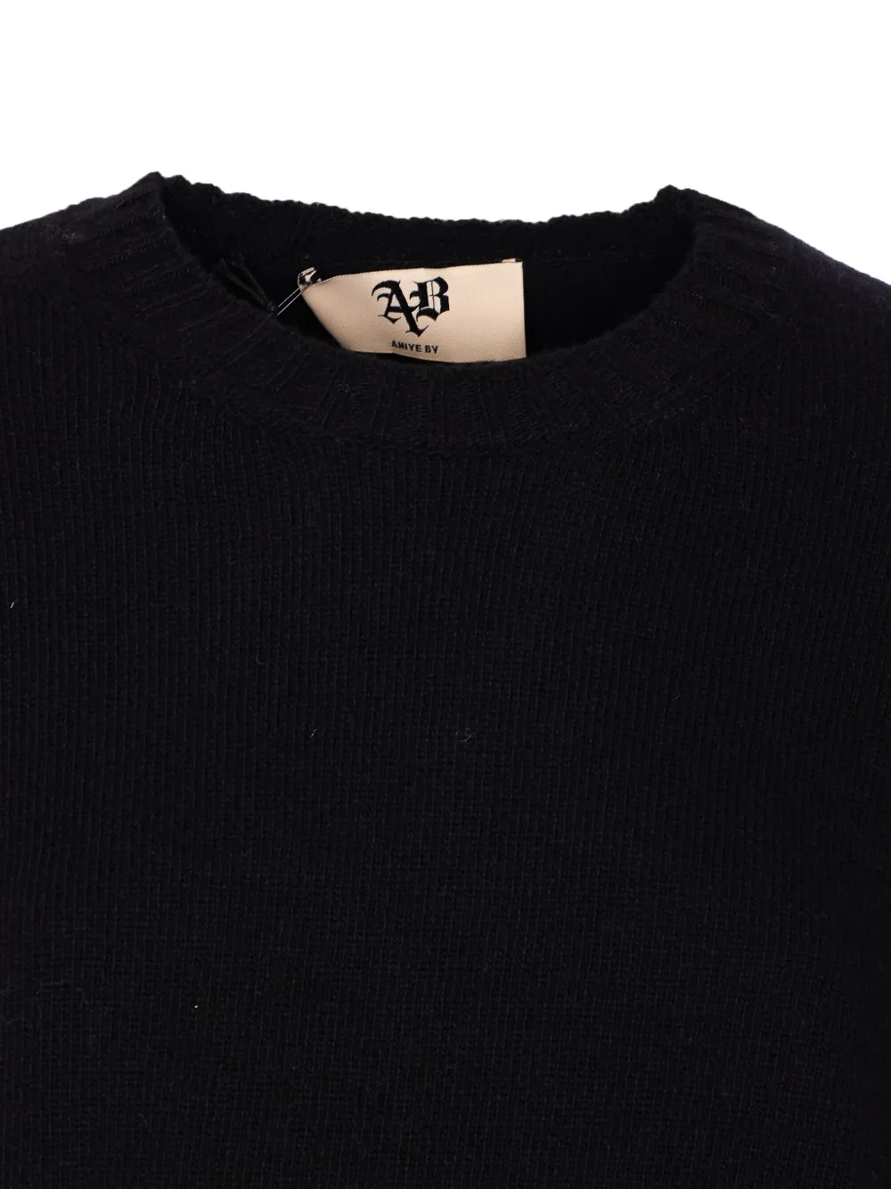 Aniye By wool raw-edge sweater Zwart