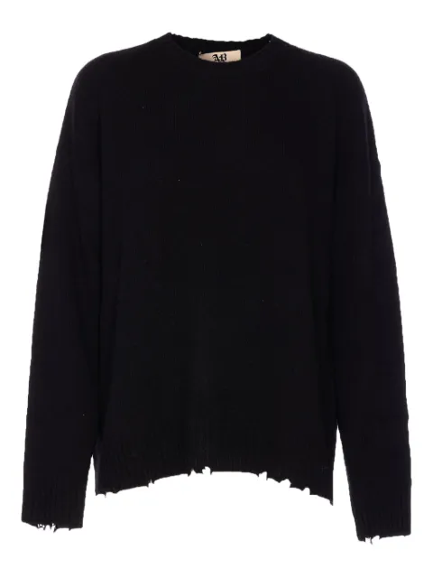 Aniye By  wool raw-edge sweater