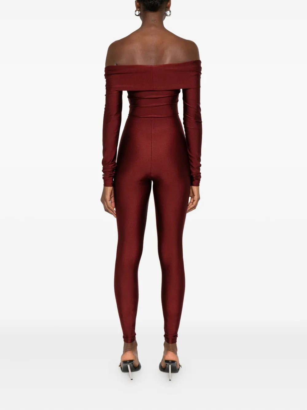 THE ANDAMANE Jumpsuit met cut-out Rood