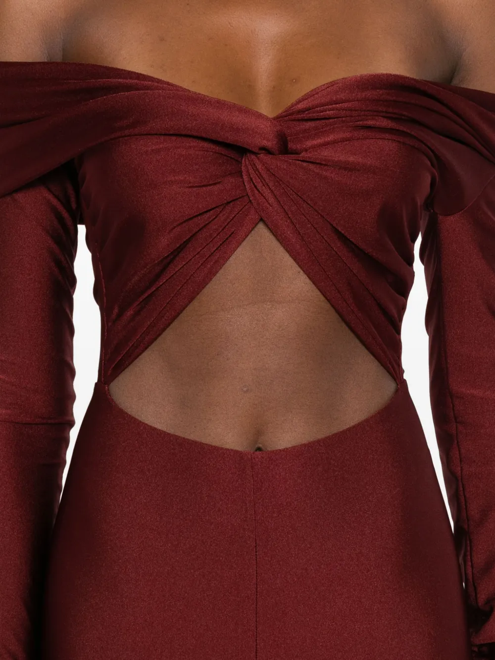 THE ANDAMANE Jumpsuit met cut-out Rood