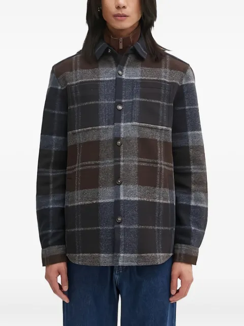 Barbour camisa con motivo de cuadros y botones
