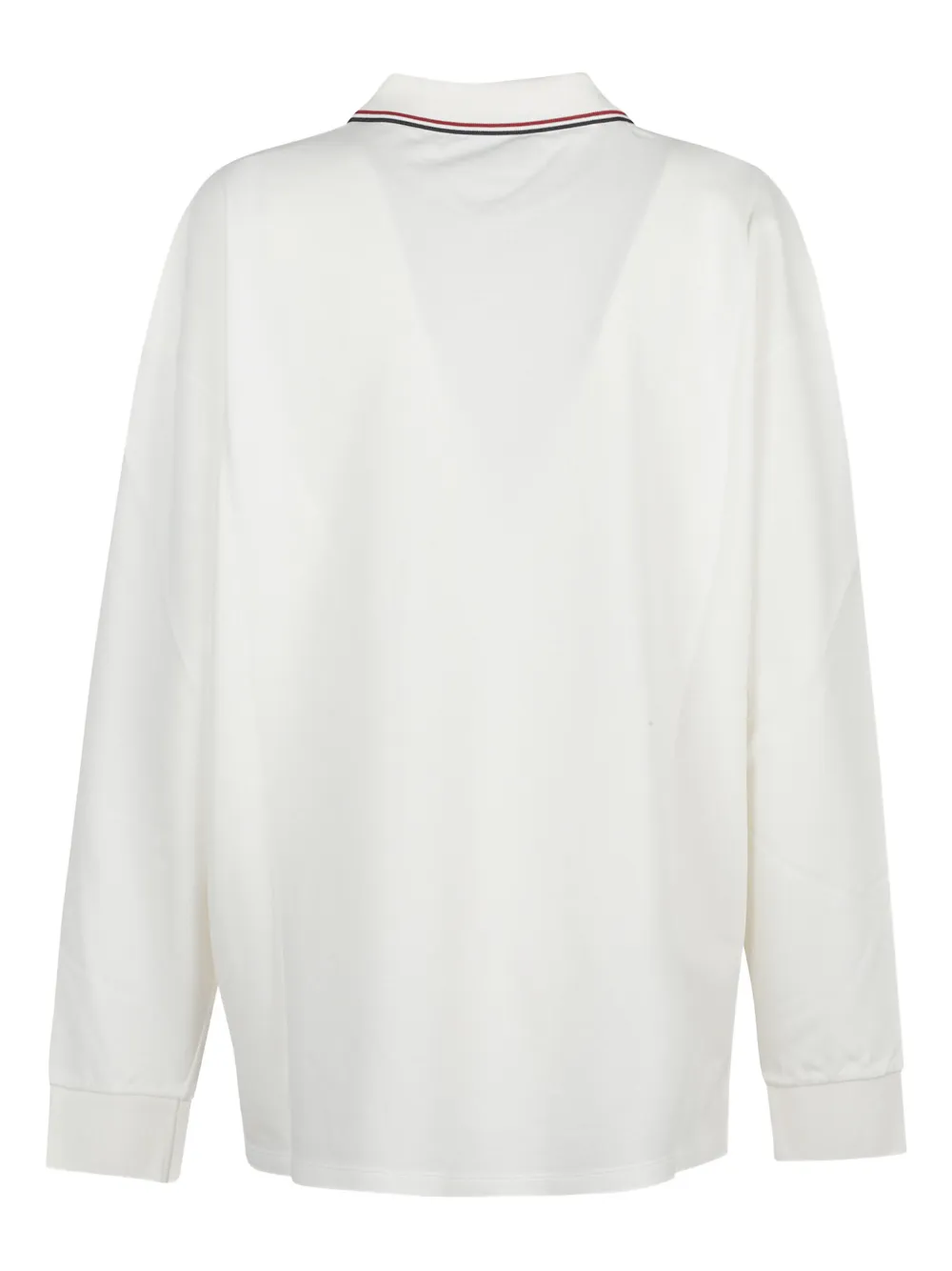 Miu Miu logo-embroidered polo shirt - Wit