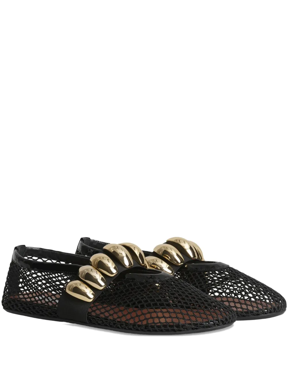 Alaïa jewel-embellished ballet flats | Black | Image 1