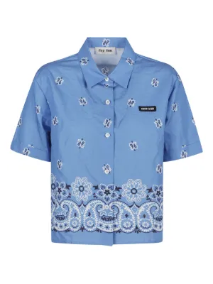 トップス 2000s miumiu bottan fly cotton shirt 2000s miumiu bottan fly cotton shirt Miu Miu Men's Polo