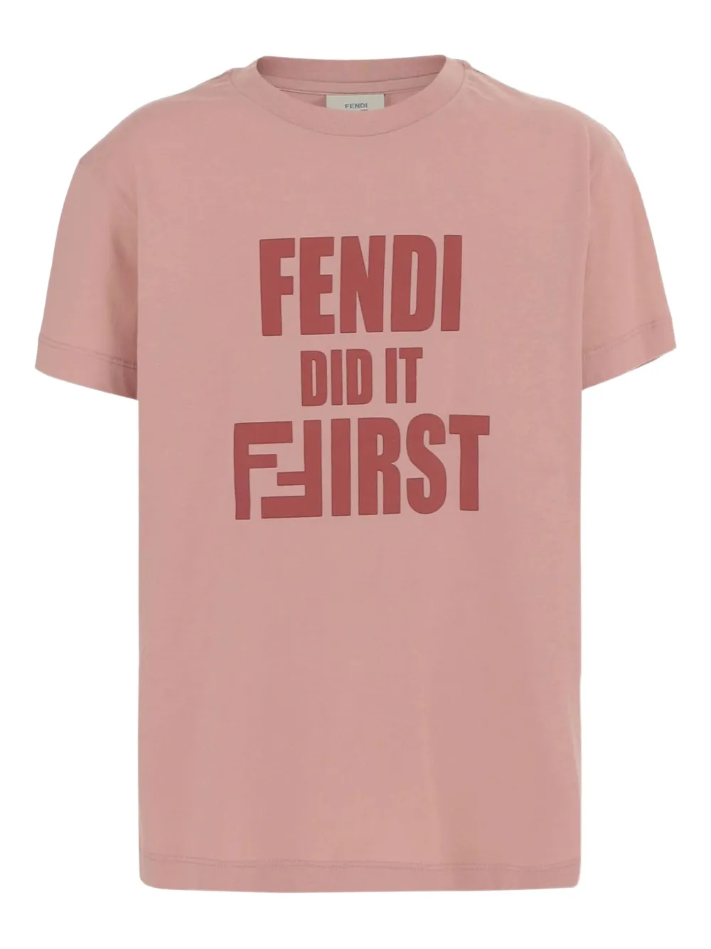Fendi Kids T-shirt con logo - Rosa