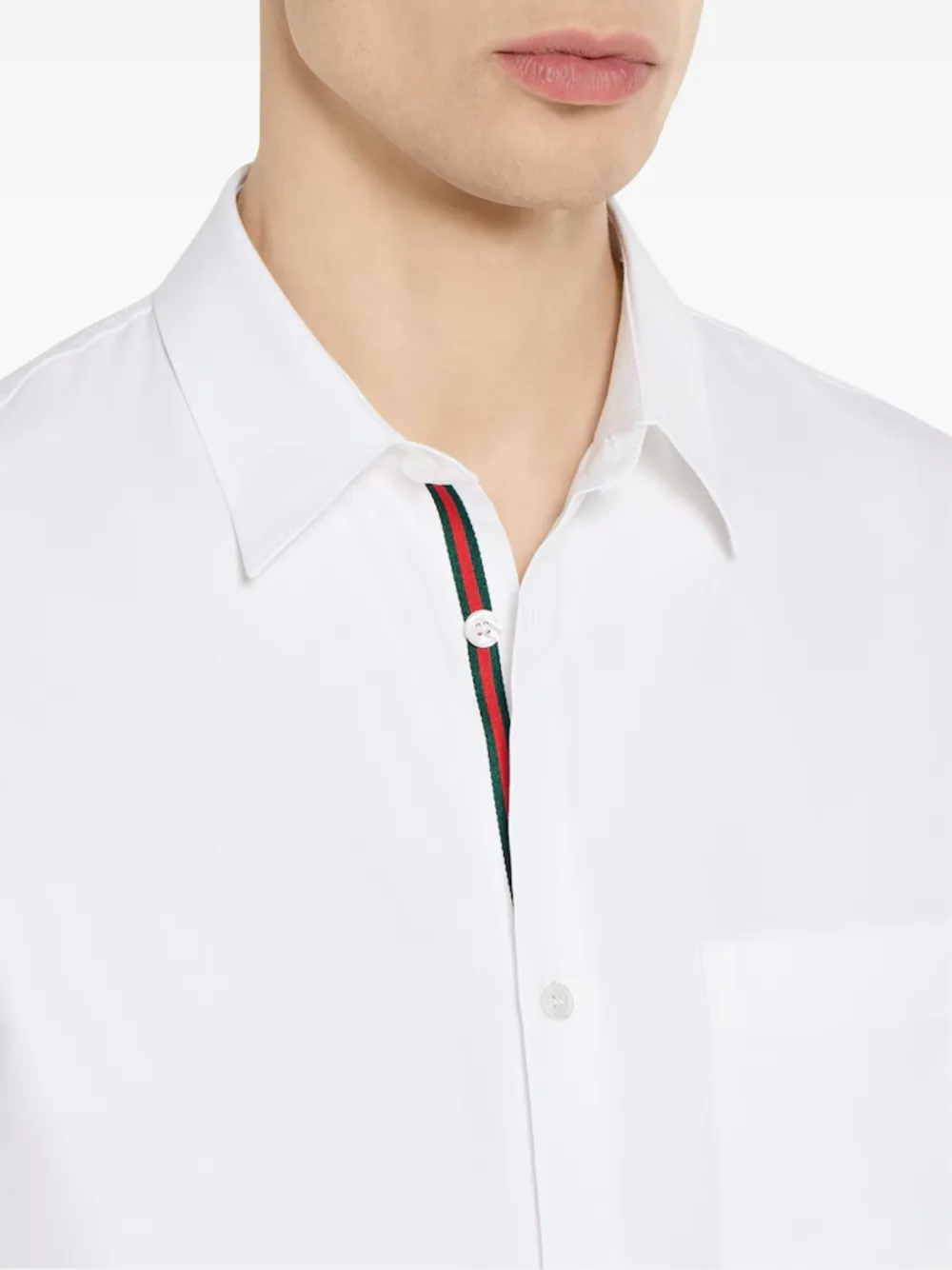 Gucci Overhemd met jacquard-detail Wit