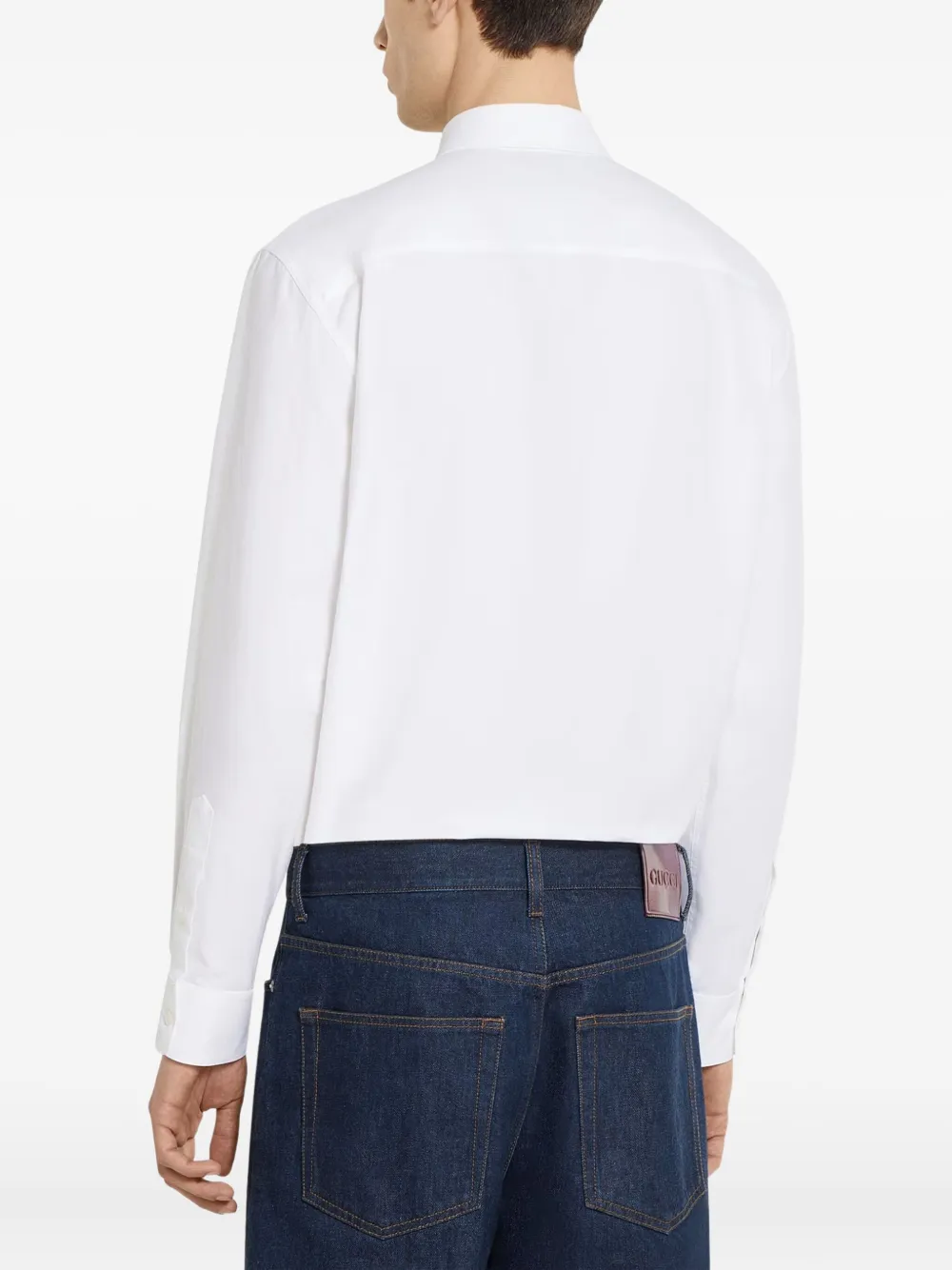 Gucci Overhemd met jacquard-detail - Wit