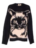 Aniye By cat crewneck sweater - Black
